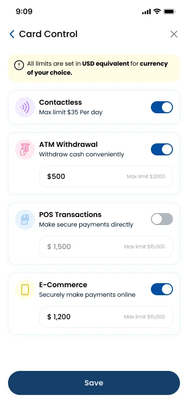 The card, in your pocket